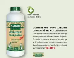 Bricomarché CLAIRLAND Désherbant tous jardins concentré offre