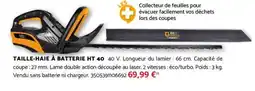 Bricomarché Taille-haie à batterie ht 40 offre