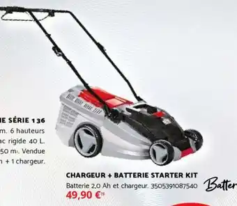 Bricomarché Chargeur + batterie starter kit offre