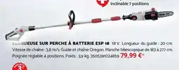 Bricomarché Élagueuse sur perche à batterie esp 18 offre