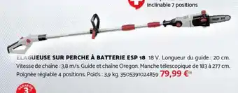 Bricomarché Élagueuse sur perche à batterie esp 18 offre