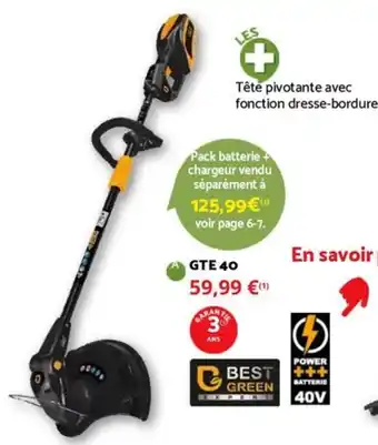 Bricomarché BESt GREEN GTE 40 offre