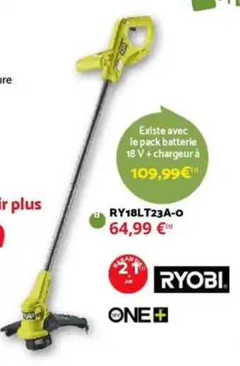 Bricomarché RYOBI Ry18LT23A -O offre