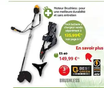 Bricomarché BEST GREEN ES 40 offre