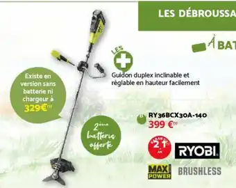 Bricomarché RYOBI Bry36bcx30a-140 offre