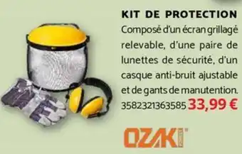 Bricomarché OZAKI Kit de protection offre