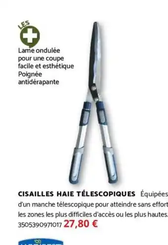 Bricomarché JARDIBEST Cisailles haie télescopiques offre