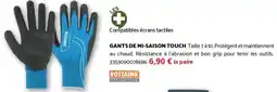 Bricomarché ROSTAING Gants de mi-saison touch offre