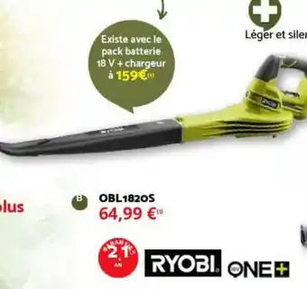 Bricomarché RYOBI Obl1820s offre