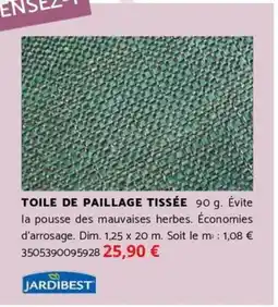 Bricomarché JARDIBEST Toile de paillage tissée offre