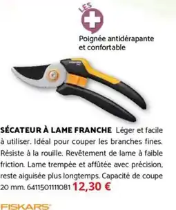 Bricomarché FISKARS Sécateur à lame franche offre