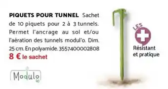 Bricomarché Piquets pour tunnel offre