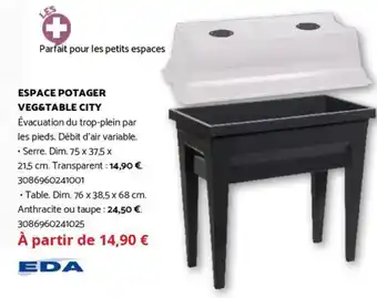 Bricomarché EDA Espace potager veg&table city offre