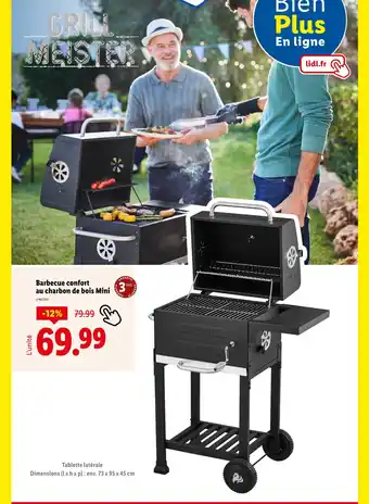 Lidl Barbecue confort au charbon de bois mini offre