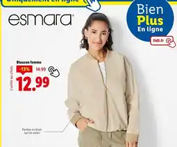 Lidl esmara Blouson femme offre