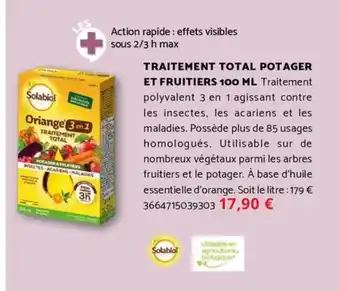 Bricomarché SOLABIOL Traitement total potager et fruitiers offre