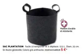 Bricomarché Sac plantation offre