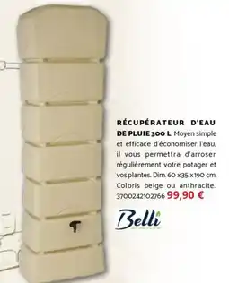 Bricomarché BELLI Récupérateur d'eau de pluie offre