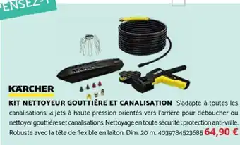 Bricomarché KÄRCHER Kit nettoyeur gouttière et canalisation offre