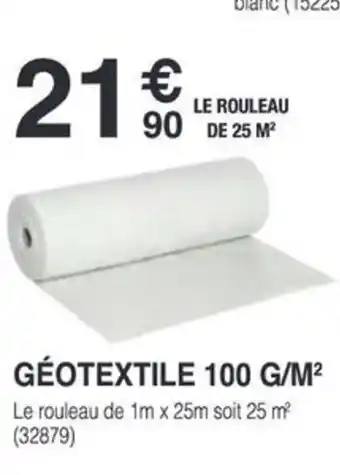 Chretien Matériaux Géotextile 100 g/m² offre