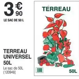 Chretien Matériaux Terreau universel offre