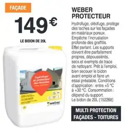 Chretien Matériaux Weber protecteur offre