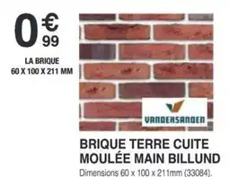 Chretien Matériaux Brique terre cuite moulée main billund offre