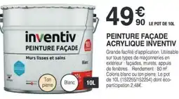 Chretien Matériaux INVENTIV Peinture façade acrylique offre