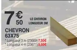 Chretien Matériaux Chevron 63x75 offre