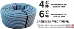 Chretien Matériaux Gaine icta avec tire-fil offre