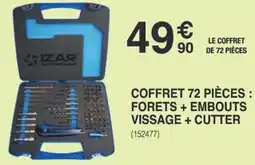 Chretien Matériaux Coffret 72 pièces : forets + embouts vissage + cutter offre