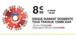 Chretien Matériaux Disque diamant segmente tous travaux 125mm izar offre