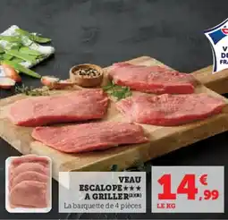 Super U Veau escalope a griller offre