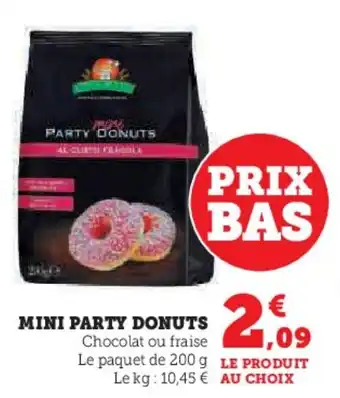 Super U Mini party donuts offre