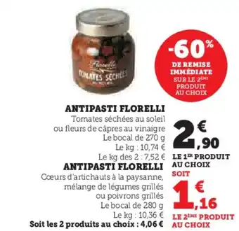 Super U FLORELLI Antipasti offre