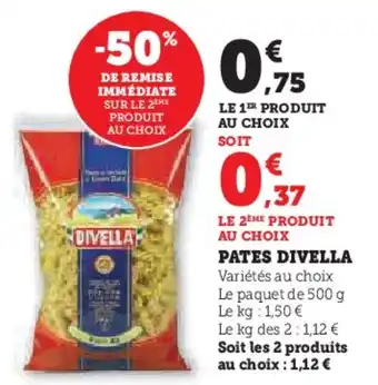 Super U DIVELLA Pates offre