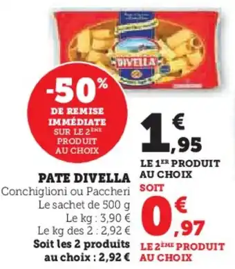 Super U DIVELLA Pate offre