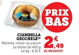 Super U Ciambella gecchele offre