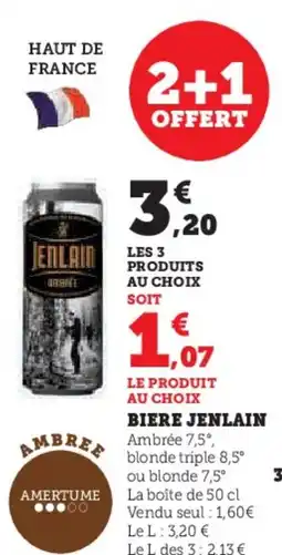 Super U JENLAIN Biere offre