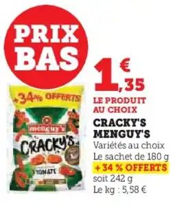 Super U MENGUY'S Cracky's offre