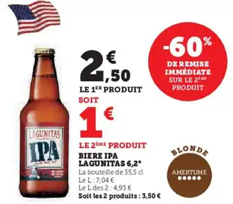 Super U IPA LAGUNITAS Biere 6,2° offre