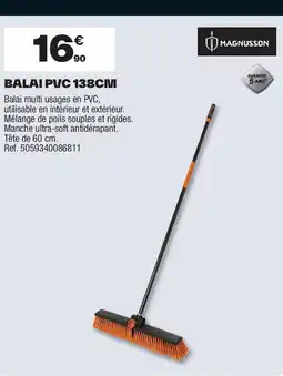 Brico Dépôt MAGNUSSON Balai pvc 138cm offre