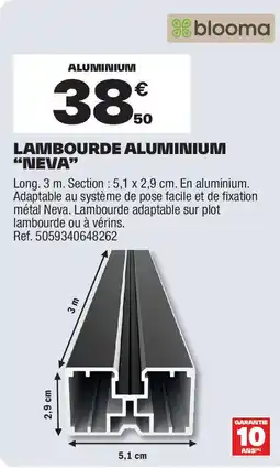 Brico Dépôt Lambourde aluminium "neva" offre