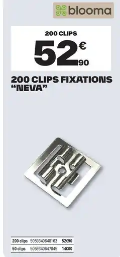 Brico Dépôt 200 clips fixations "neva" offre