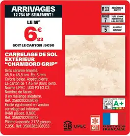 Brico Dépôt Carrelage de sol extérieur "chambord grip" offre