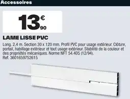 Brico Dépôt Lame lisse pvc offre