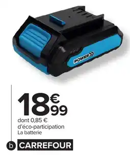 Carrefour Batterie 20V 2Ah CARREFOUR offre