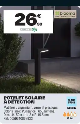 Brico Dépôt Potelet solaire à détection offre