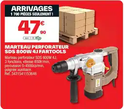 Brico Dépôt Marteau perforateur sds 800w 4j fartools offre