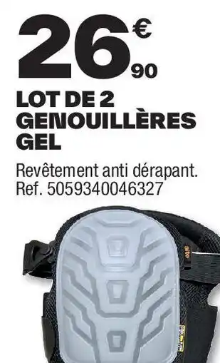 Brico Dépôt Lot de 2 genouillères gel offre